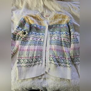 Orvis Multicolor Patterned Cardigan